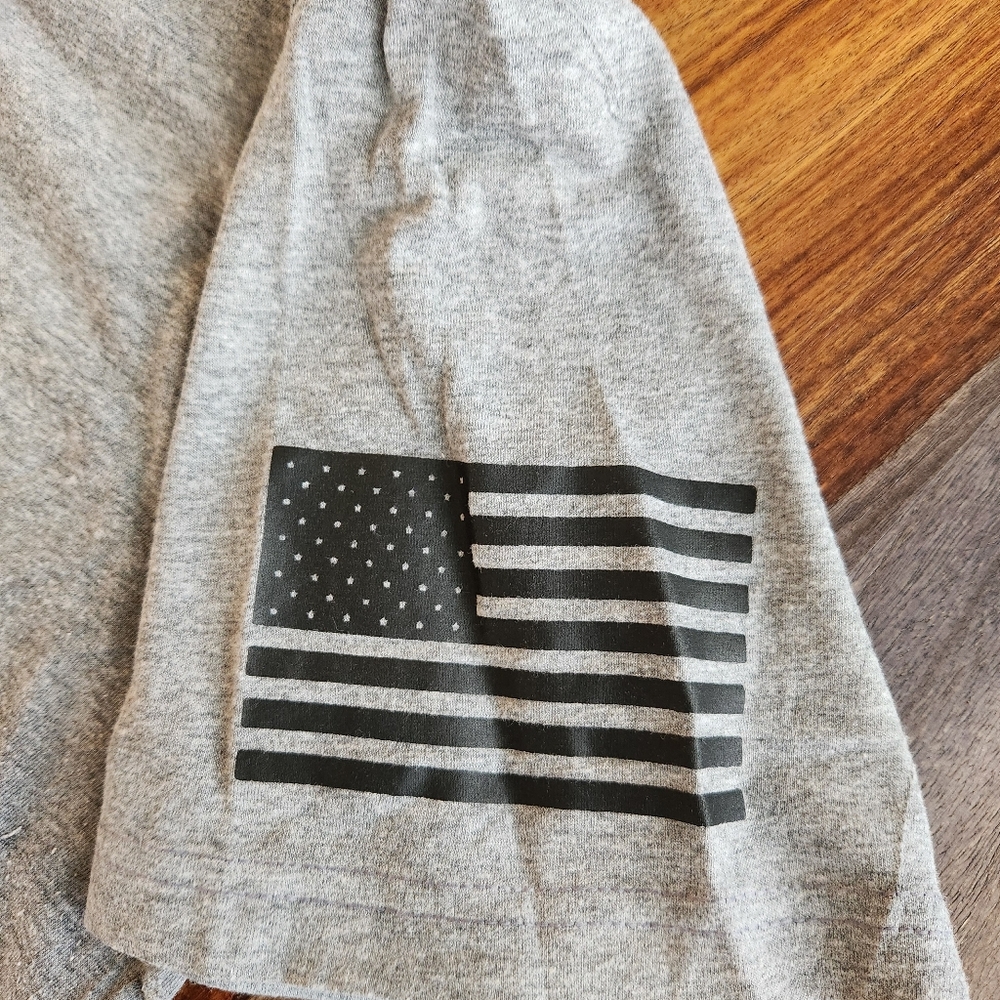 Graphic Tee Whiskey Tango Foxtrot Military American Flag Men's XL - Picture 3 of 4